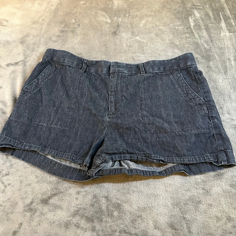 Loft Denim Shorts Dark Wash‎ Casual Everyday Summer Blue Womens 36x2.5